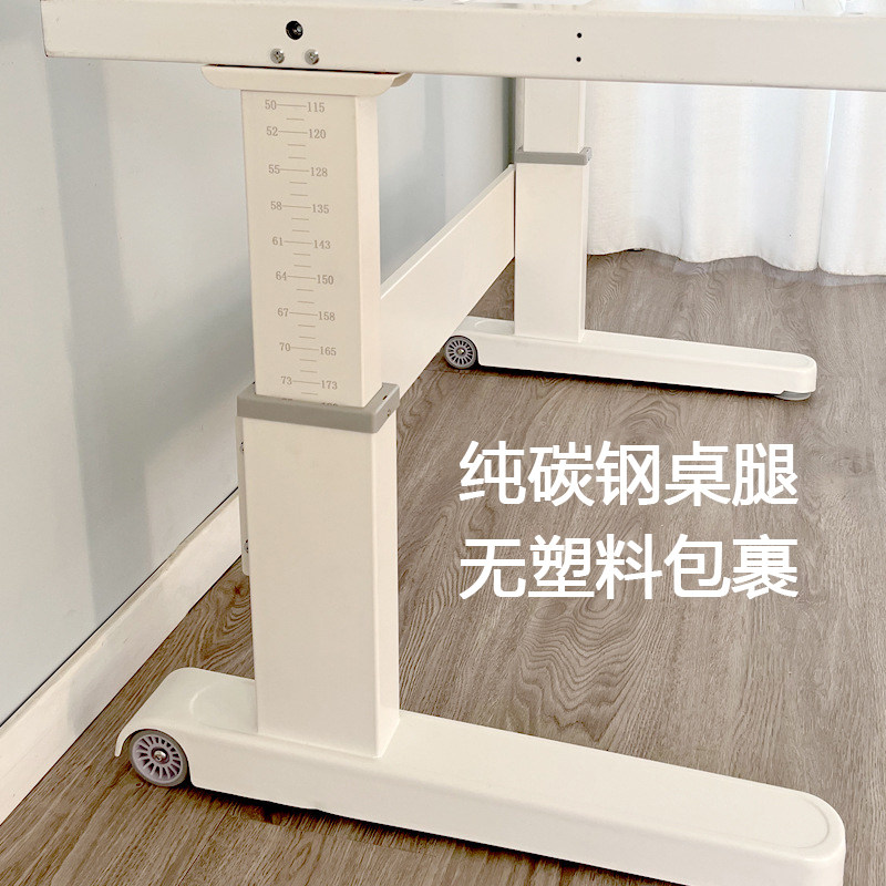 实木儿童学习桌学生书桌写字桌家用手摇可升降课桌儿童学习桌架子