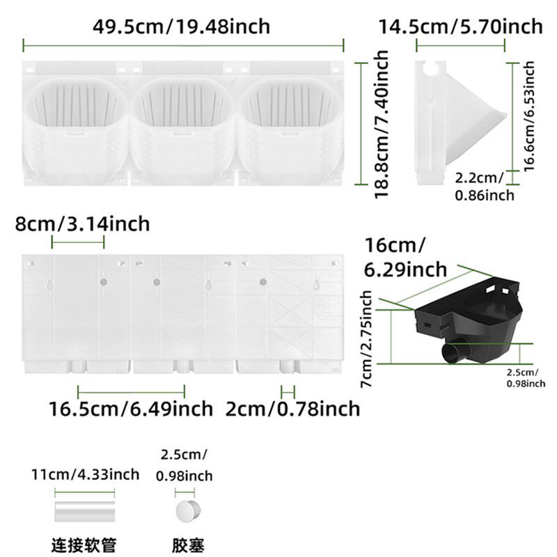 森林盒室内植物墙花盆创意阳台垂直绿化墙挂花盘多层花盆组合