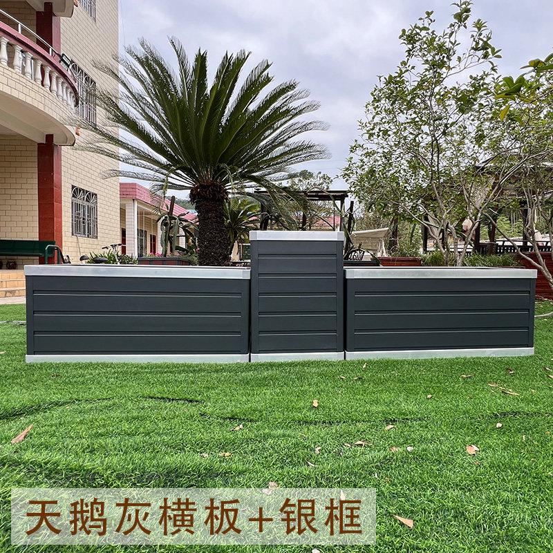 铝合金花箱楼顶种菜箱阳台种植箱种菜专用箱花盆种树箱道路隔断箱