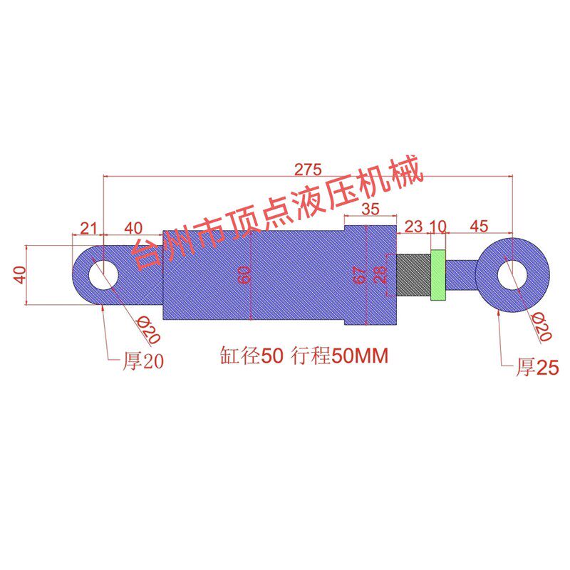 厂家直销直流电机12v24v48v 60v72v分体式电液缸液压推杆
