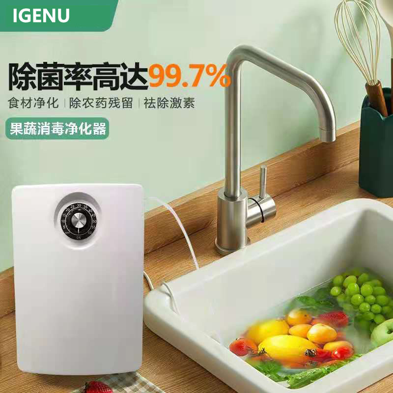 家用洗菜机臭氧水生成机发生器臭氧消毒机水处理鱼缸果蔬解毒机