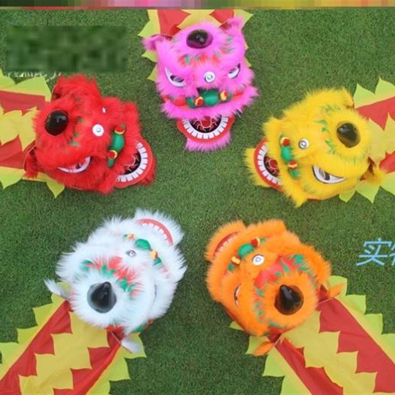 狮子头舞狮闹春儿童套装狮头幼儿道具虎年幼儿园过新年小舞狮表演