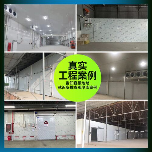 冷库全套设备果蔬冷藏保鲜库肉类冷冻库排管速冻冰库制冷机组220V