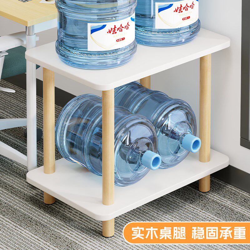 打印机置物架电脑主机托架办公室双层放置柜落地机箱一体式收纳架