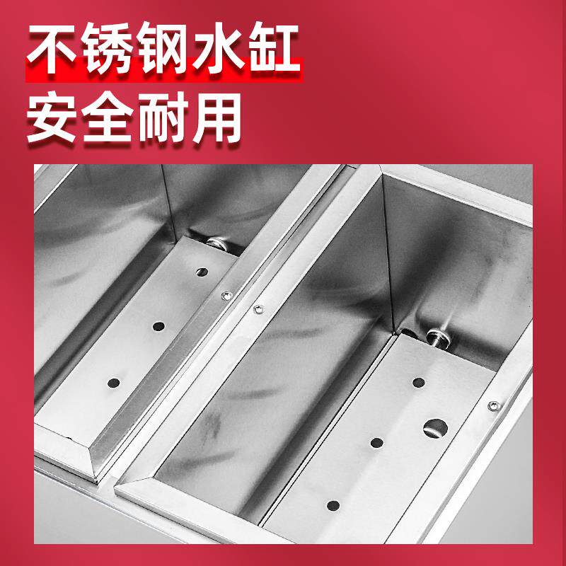 商用煮面炉台式双头煮面条汤粉饺子机多功能小型燃气摆摊专用设备