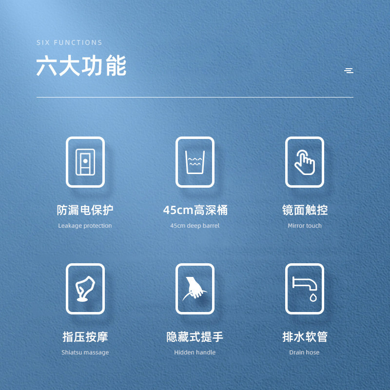 蓓慈527全自动足浴器泡脚桶洗脚盆加热电动按摩家用送父母家人