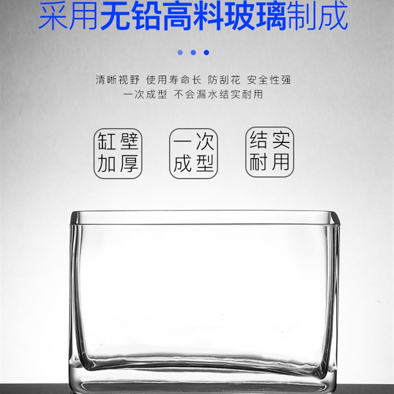 玻璃鱼缸长方形创意水族箱客厅2026新款小型桌面家用生态乌龟缸