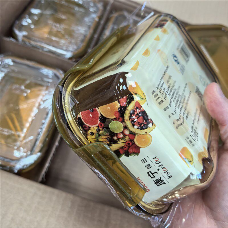 买一送一康宁玻璃保鲜盒微波炉专用饭盒水果盒便当盒看600-630ml
