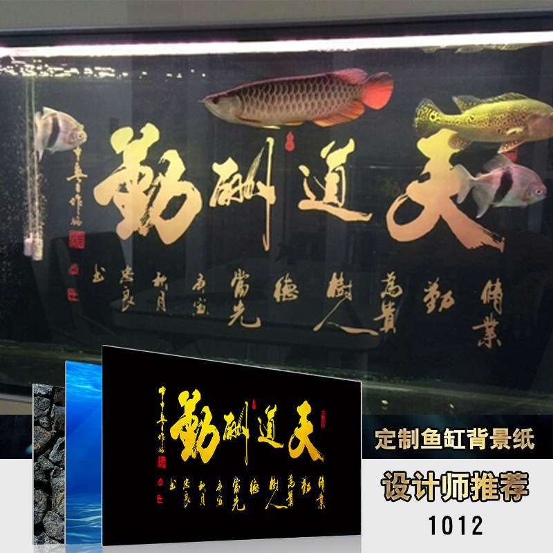 鱼缸背景贴纸画高清图3d立体壁纸造景水族箱背景纸壁画装饰底板5D