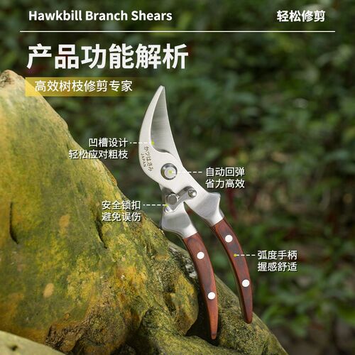 外贸全钢树枝剪刀修剪枝专用枝剪园艺修花花剪园林剪刀修枝剪果树