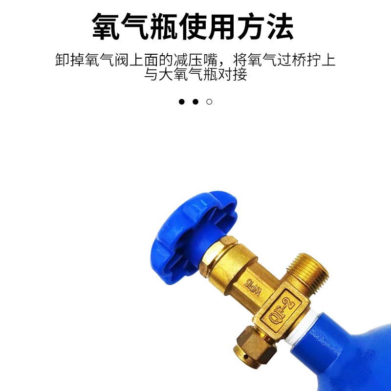 可携式2L4升焊炬氧气瓶制冷维修焊接焊具配件鱼运输国标高压钢罐