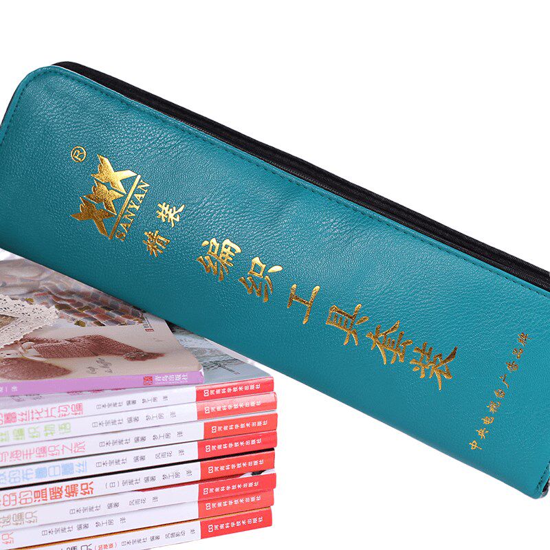 三燕55付全套套装编织工具套针不锈钢毛衣针 直针环形针正品包邮