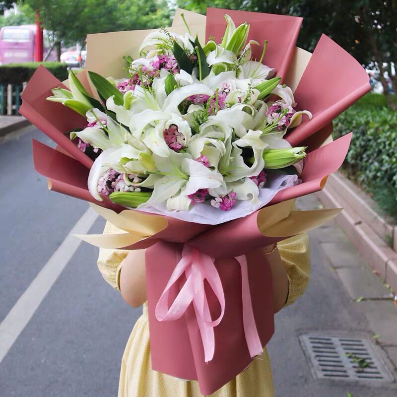 烟台鲜花速递百合花束同城配送牟平福山莱山芝罘龙口招远莱州莱阳