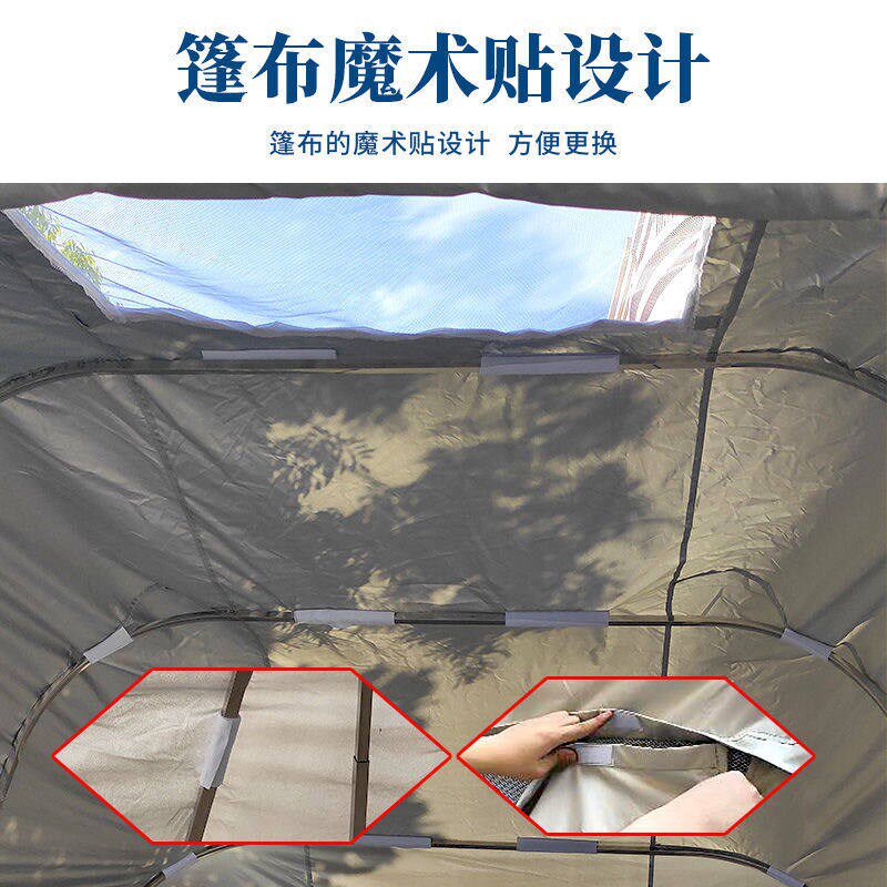 半自动移动摺叠伸缩车库防雨家用汽车停车棚加厚保暖车罩户外