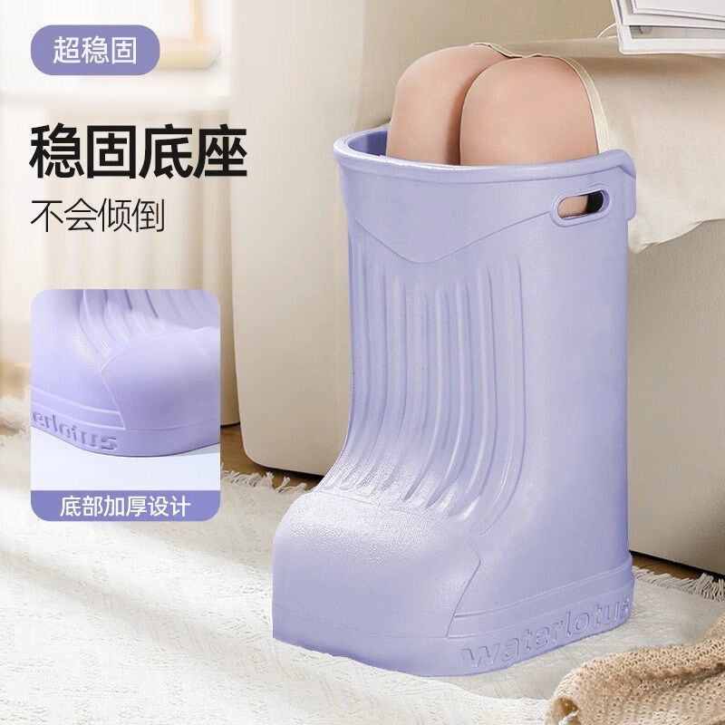 足湯泡脚桶过小腿家用养生省水靴鞋子洗脚足浴桶加高过膝熏蒸