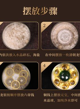 灵机麦玲玲2026马年地藏王安忍水摆件五黄二黑吉祥物龙银币六帝钱