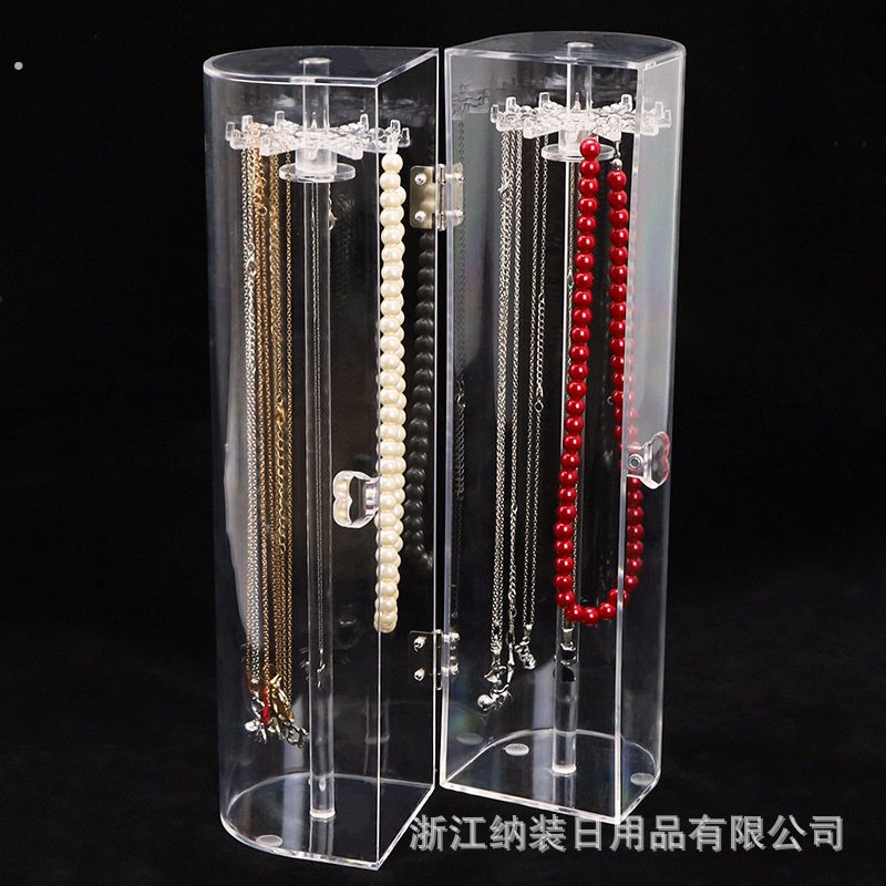 首饰架化妆台家用欧式皇冠可旋转耳挂环项链架子收纳饰品展示架