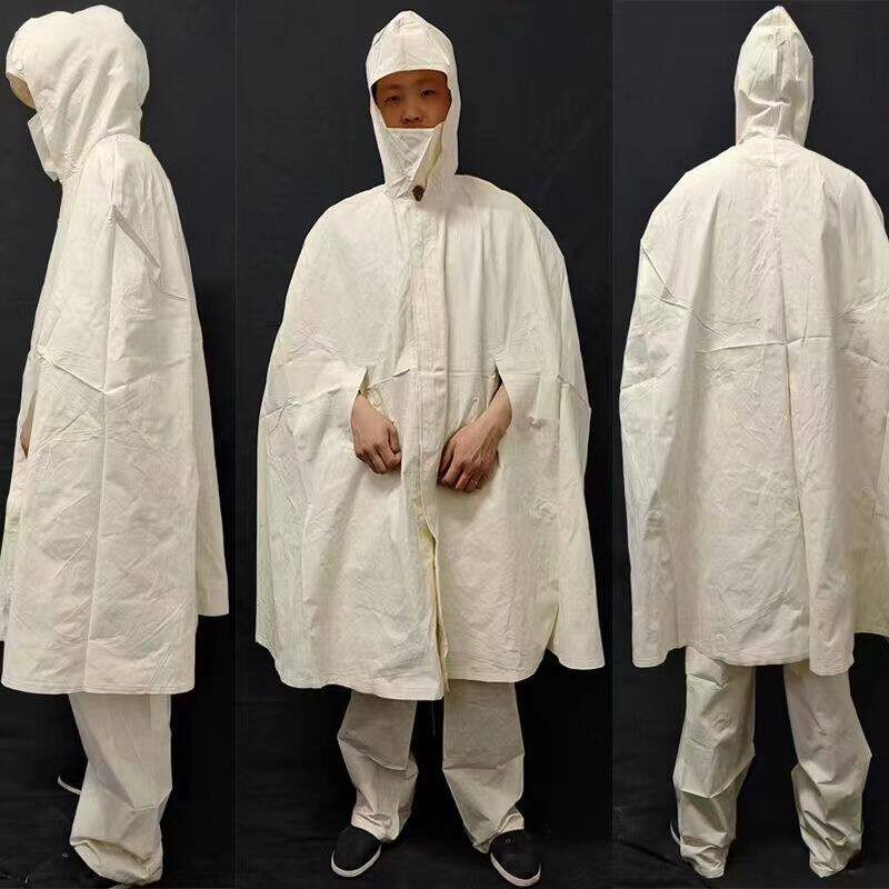 65式78式帆布雪地衣防航拍服套装白色吉利服雪地君迷服装