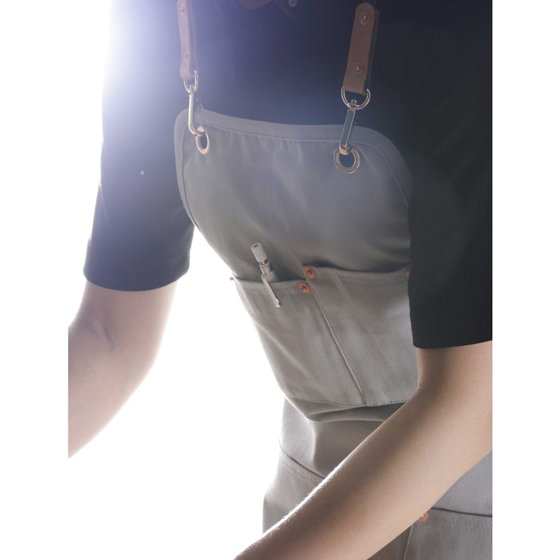 日式帆布烘焙花艺咖啡师双肩围裙画画奶茶店美发美甲男女工作服