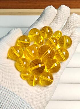 热卖款非天然琥珀蜜蜡7A级净水金珀圆珠散珠DIY文玩配饰