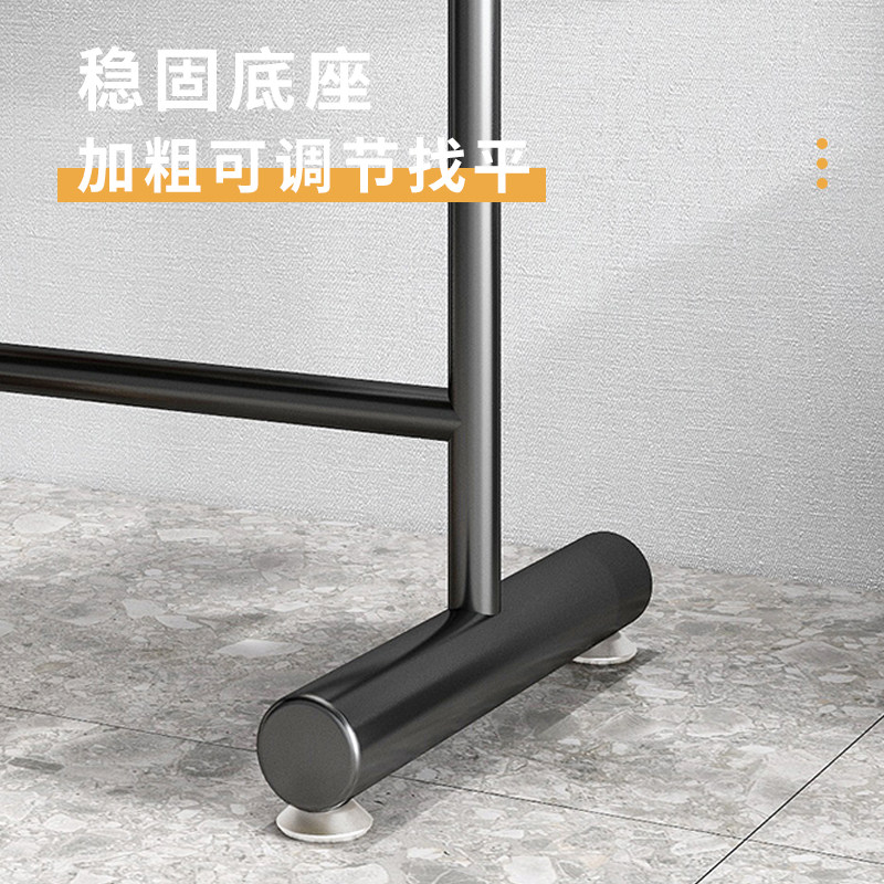服装店衣架展示架落地式男女装店铁艺单杠中岛货架简约挂衣服架子