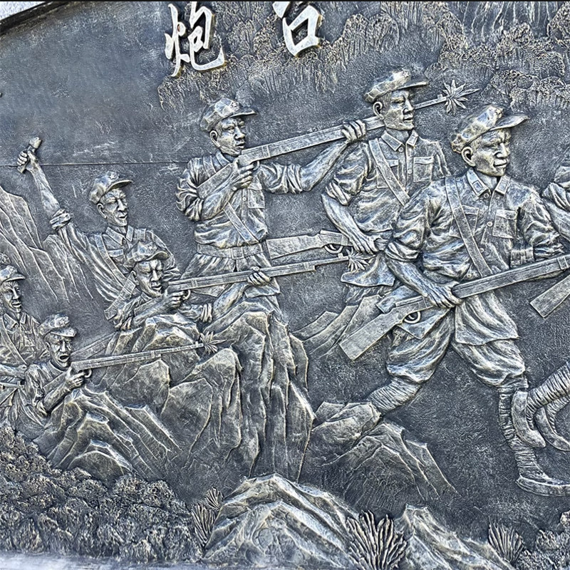 锻铜浮雕校园文化墙主题装饰大型玻璃钢雕塑 玻璃钢仿铜浮雕定制