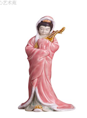 石湾公仔中式陶瓷古典人物摆件客厅书房电视柜新居装饰品四大美女
