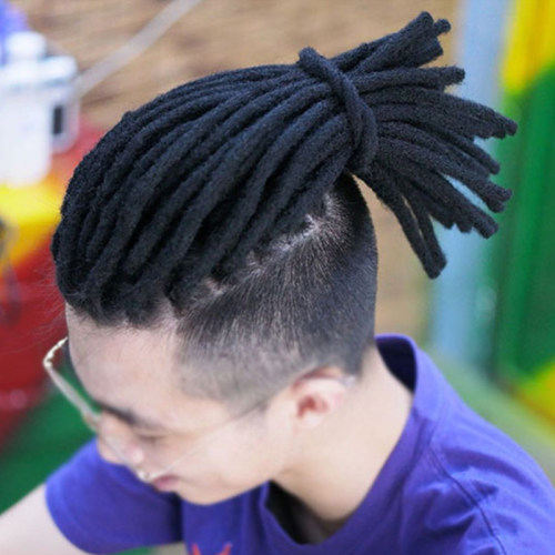 非洲脏辫男士粗毛毡小辫子假发脏脏辫发绳辫子毛毡小辫子Hip hop