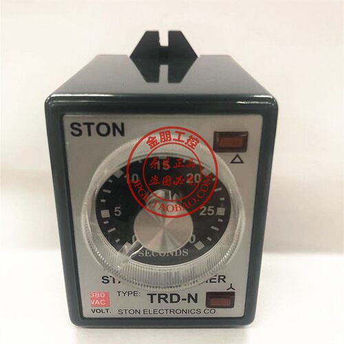 原装台湾仕通STON星三角马达启动时间继电器TRD-N 30S 380V  110v