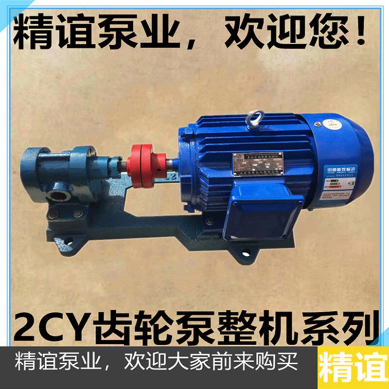 高温电动铸铁齿轮油泵2CY-12/2.5自吸泵齿轮泵输送泵配置11KW整机