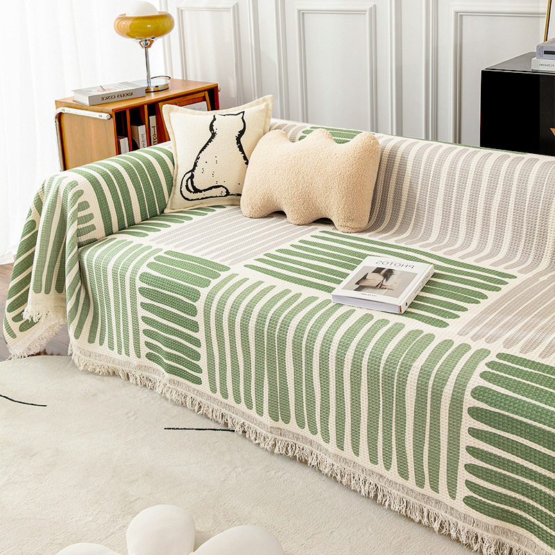 防猫抓沙发巾2024新款坐垫子轻奢高级感防滑万能套罩沙发盖毯布巾