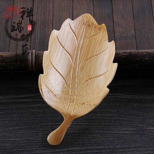 仿古竹制茶匙茶铲茶则 形态各异茶叶勺 茶勺茶道茶具零配配件包邮