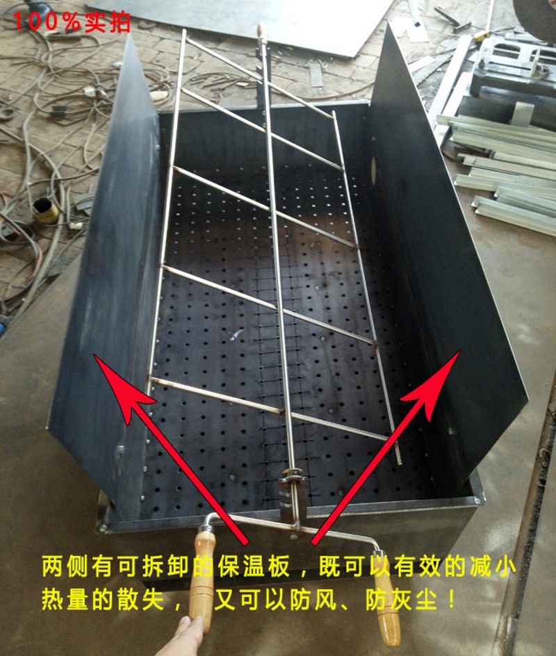 全自动户外烤全羊专用炉子商用木炭乳猪烧烤架电动羊腿碳烤箱家用