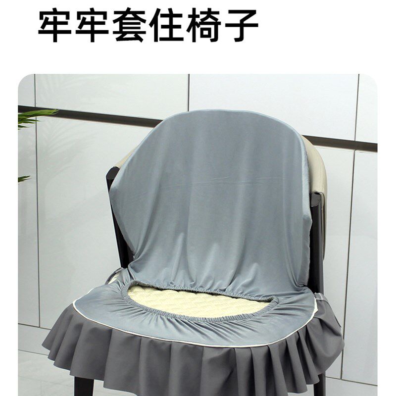 餐桌椅子套罩2025新款餐椅套罩凳子罩镂空椅背保护套椅垫坐垫轻奢