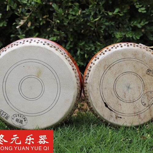 高档6寸6.5寸高音原木扁鼓 竹钉扁鼓 低战鼓 川堂鼓竹钉鼓 道士鼓