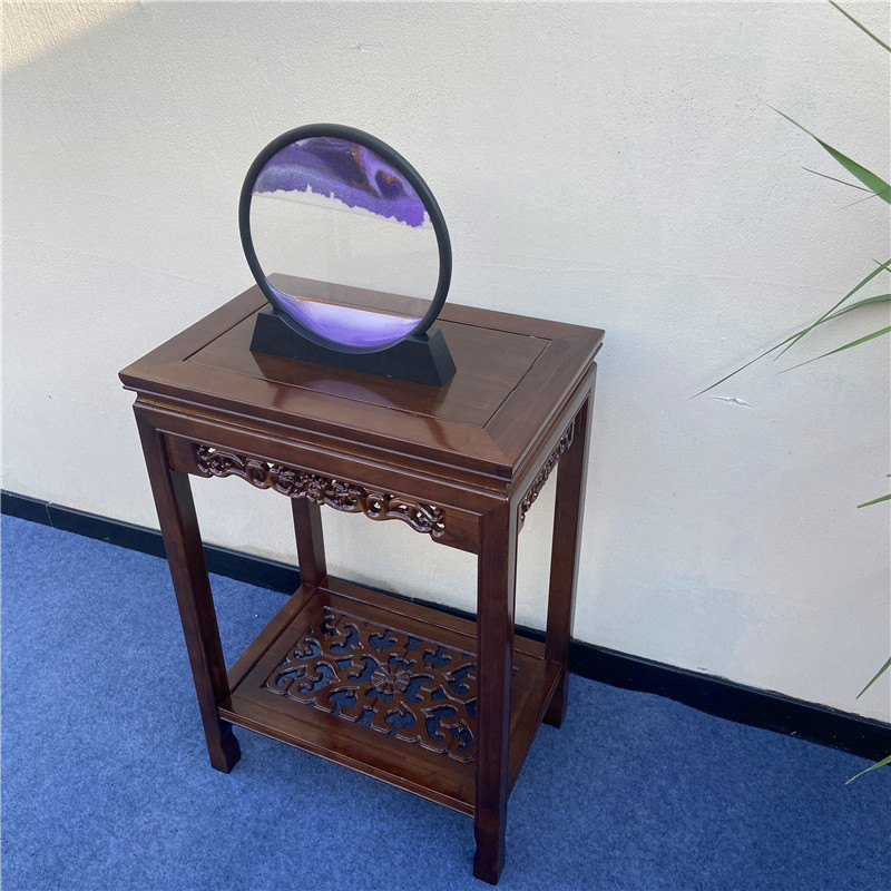 实木花架鱼缸架桌子茶几边几盆景架摆件桌工艺品奇石茶桌中式沙发