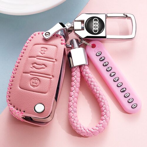 适用于奥迪钥匙套q5l a3 q3 a4 q2l a6l a5 q7 a6 a4l汽车钥包扣