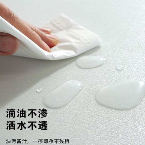 2024新款桌布椭圆折叠圆桌半圆弧形餐大理石纹桌垫防油防水茶几垫