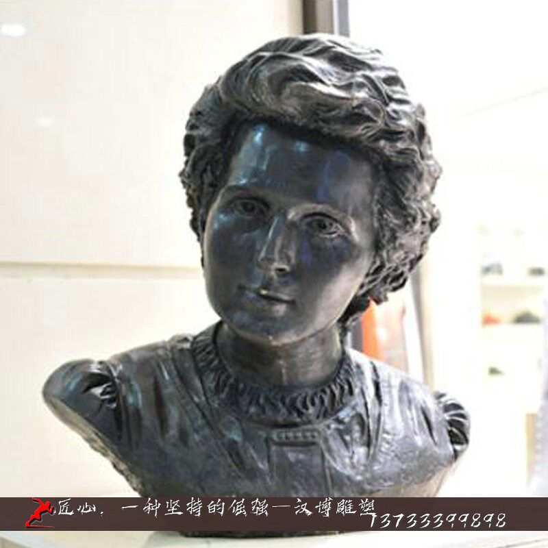名人半身像主题雕塑玻璃钢仿铜人物铜雕定制户外大型园林景观雕塑