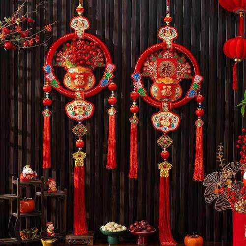 【代代有福】2026马年爆款室内灯笼挂件喜庆中国结挂饰新年装饰