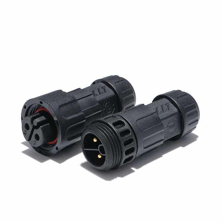 利路通LLT-M19-2P-18P螺纹式对接试组装防水连接器,防水航空插头