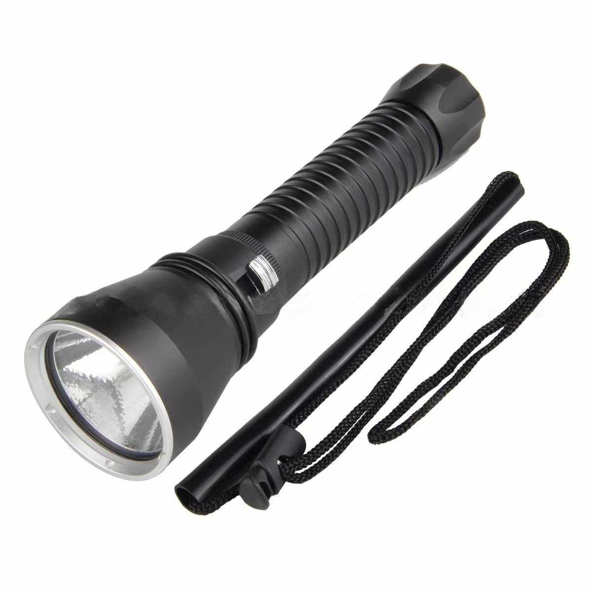 P70 白光潜水手电筒led灯强光户外防水深海潜水200米硬氧