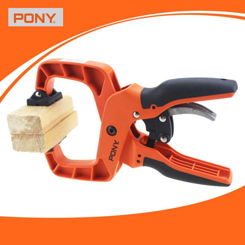 美国PONY木工夹子固定夹具 快速夹 夹紧器G字夹C夹棘轮夹 单手夹