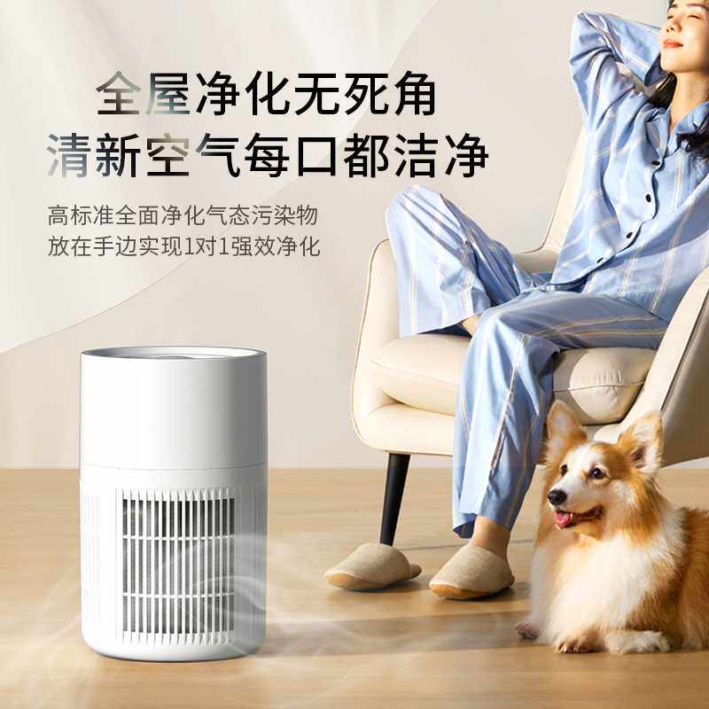 品质空气净化活性炭去异味家用桌面小型室内祛味神器负离子净化器