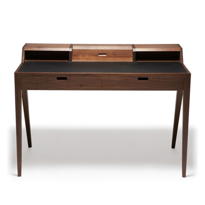 DARE STUDIO KATAKANA WRITIN DESK 经典胡桃木书桌带抽屉实木桌
