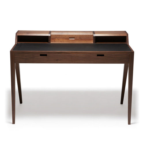 DARE STUDIO KATAKANA WRITIN DESK 经典胡桃木书桌带抽屉实木桌