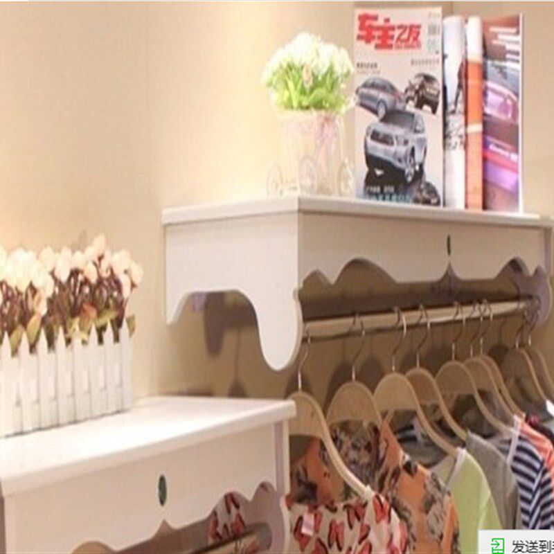 服装货架展示架上墙侧挂烤漆板高档女装 童装店展架包包架