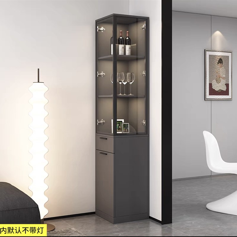 可定做轻奢酒柜客厅家用靠墙转角柜展示柜小户型餐边储物柜收纳柜