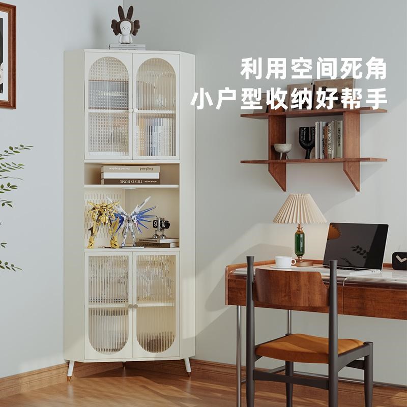 铁艺角柜靠墙转角柜客厅茶水柜拐角角落收纳柜置物柜咖啡柜储物柜