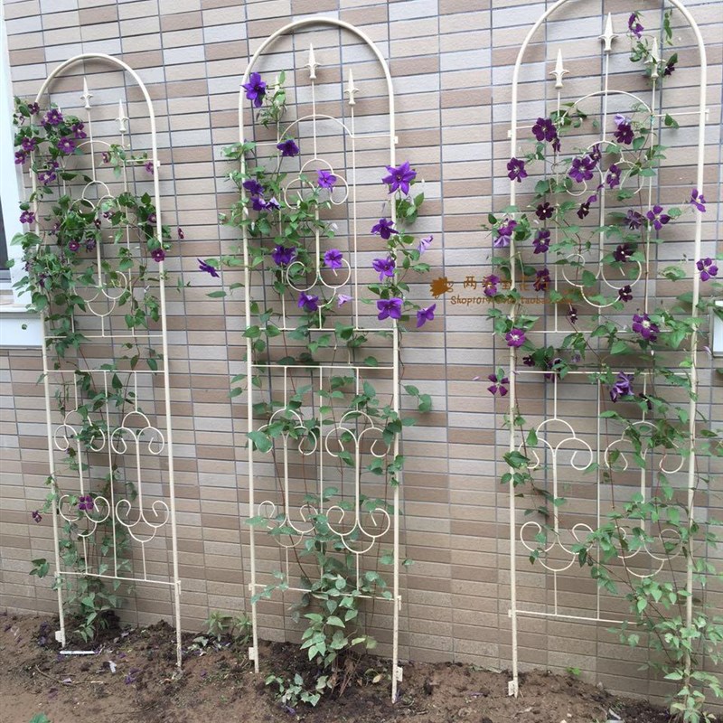 包邮屏风爬藤花架屏风爬藤 铁线莲 花幕插片支架户外栏
